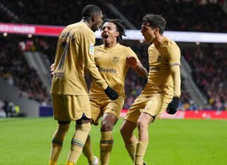 Дембеле и донесе победа на Барса во дербито со Атлетико