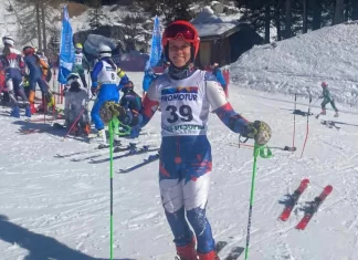 Јана Атанасовска денеска на стартот на трка од Светскиот куп