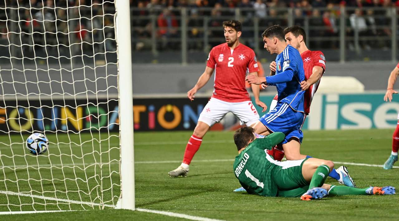 (ВИДЕО) Италија ја победи Малта, следно за „Аѕрите“ е гостувањето во Скопје