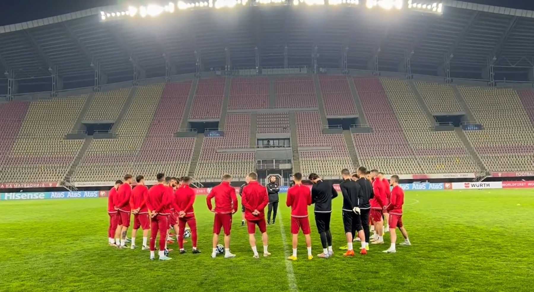 (ВИДЕО) Супер позитивна атмосфера – фудбалерите го одработија последниот тренинг