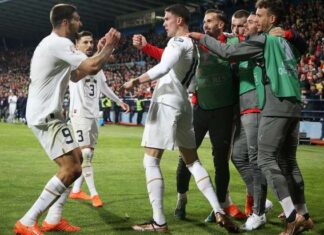 (ВИДЕО) Душан Влаховиќ донесе победа за Србија на гостувањето во Подгорица