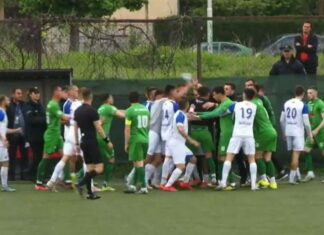 (ВИДЕО) Циркузијада во Тетово, полиција по терен брка навивачи, тепачки ….