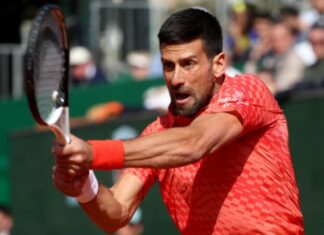 (ВИДЕО) Дождот сојузник на Ѓоковиќ, малку да се „олади“ од нервозата