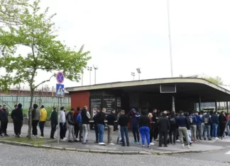 (ВИДЕО-ФОТО) Лудница за карти, цени и над 500 евра за дуелот Партизан – Реал