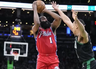 (ВИДЕО) Харден со тројка донесе победа на Филаделфија на гости кај Бостон
