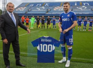 (ФОТО) Ристовски во „клубот 100“ на Динамо Загреб