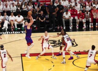 (ВИДЕО) Јокиќ и Мареј со трипл-дабл за водство на Денвер од 2:1 во финалето со Мајами