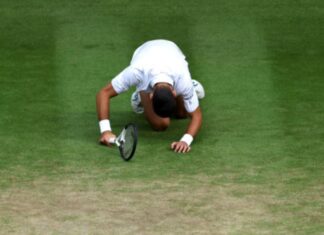 Ѓоковиќ на колена пред налетот на Алкараз