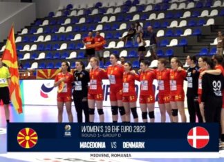 (ВИДЕО) Данска лесно се справи со младите македонски ракометари на ЕП
