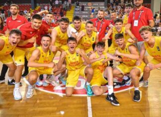 (ГАЛЕРИЈА) Кадетите со стартна победа над Белгија на отворањето на ЕП У16 во Скопје