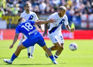 (ВИДЕО) Интер минимално го совлада Емполи и остана максимален