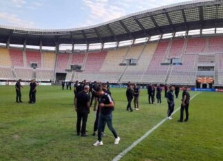 (ФОТО) Италијанците само се прошетаа на националната арена во Скопје