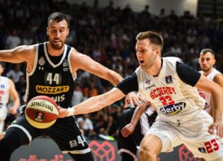 (ВИДЕО) СЦ Дерби го „нокаутира“ Партизан во Супер куп финалето на АБА