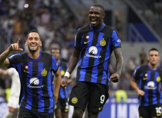 (ВИДЕО) Интер го понижи Милан, петарда во мрежата на градакиот ривал