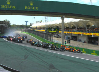 (ФОТО) Голем инцидент и карамбол уште на стартот на Ф1 трката во Бразил