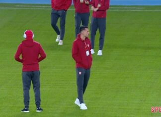 (ВИДЕО) Македонските фудбалери пристигнаа на арената „Тодор Проевски“