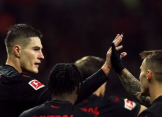 (ВИДЕО) Леверкузен останува на врвот во Бундес лигата пред новата година