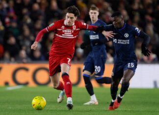 (ВИДЕ) Мидлзборо го доби Челзи во првиот полуфинален дуел од „Карабао“ купот