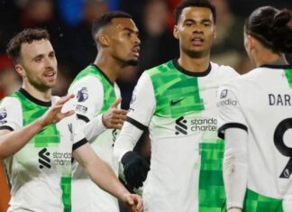 По два гола за Жота и Дарвин за убедлива победа на Ливерпул