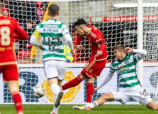 Миовски даде гол за само две минути против Селтик (ВИДЕО)