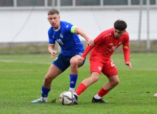 Младите македонски фудбалери на „поправен“ против босанските врсници