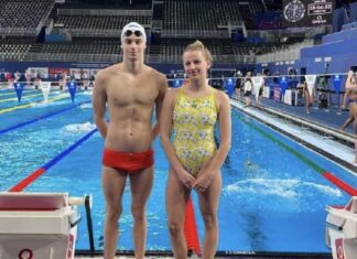 Ева Петровска и Никола Ѓуретановиќ го имаа првиот настап на СП во пливање (ВИДЕО)