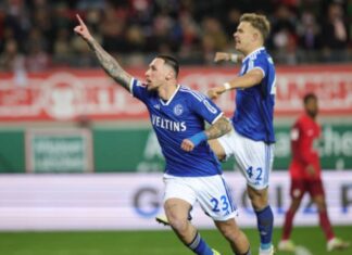 Чурлинов со Шалке се радуваше на победа