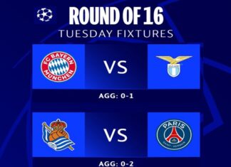 Баерн брка гол негатива со Лацио, ПСЖ брани два предност кај Сосиедад