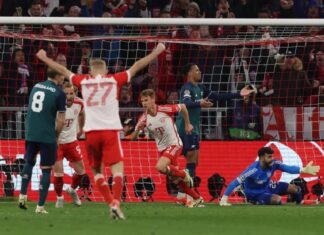 Баерн Минхен преку Арсенал до полуфинале во Лигата на шампионите