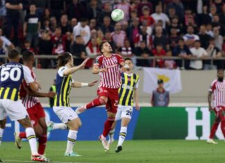 Грчко-турската „војна“ ја доби Олимпијакос совладувајќи го Фенербахче