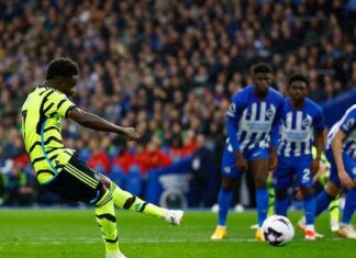 Арсенал рутински го совлада Брајтон