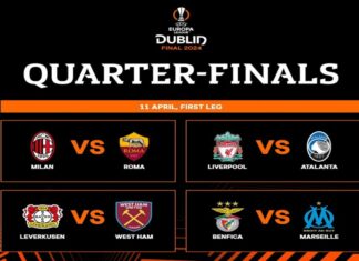 Милан ја пречекува Рома, Ливерпул домаќин на Аталанта во првите четвртфинални дуели на Лига Европа