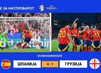 Шпанија со моќен пресврт преку Грузија до четвртфинале на ЕУРО