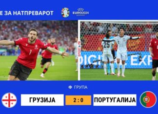 Грузија подобра од фаворизираната Португалија за место во осминафиналето