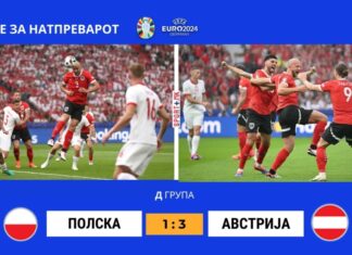 Австрија со победа ја оддалечи Полска од осминафинале