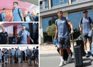 Македонските фудбалери отпатуваа за Чешка (ГАЛЕРИЈА)