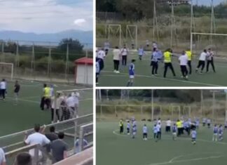 Пукна нов срам: Наместо радост за децата, немили сцени и тепачка меѓу родители (ВИДЕО)