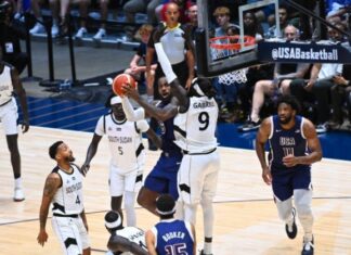 Леброн го спаси „Дрим тимот“ од пораз од Јужен Судан (ВИДЕО)