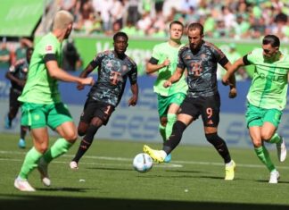 Баерн се изнамачи да стигне до победа на гостувањето кај Волфсбург (ВИДЕО)