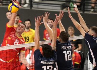 Македонските одбојкари поразени од Грција (ВИДЕО)