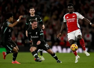Арсенал и Ливерпул одиграа фантастично дерби со четири гола и без победник (ВИДЕО)
