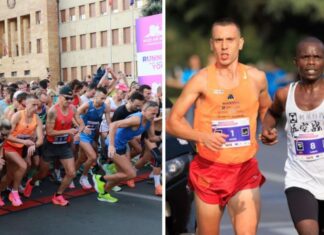 Ивановски и Поп Арсова им пркосеа на атлетичарите од Кенија кои беа најдобри на Скопскиот маратон (ВИДЕО)