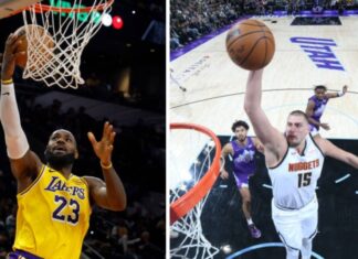 Леброн со троен, Јокиќ со двоен ефект ги предводеа Лејкерс и Денвер до победи