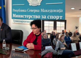Министерот Борко Ристовски одржа брифинг со спортските новинари