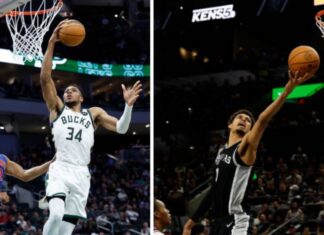 Антетокумпо и Вембањама постигнаа 50+ поени (ВИДЕО)