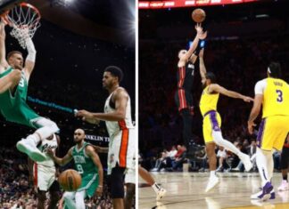 Шампионот Бостон продолжува победнички, а ЛА Лејкерски со губитничката серија (ВИДЕО)