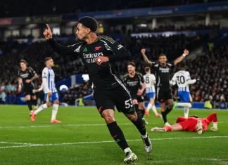 Арсенал остана без два ,,планирани” бода против Брајтон (ВИДЕО)