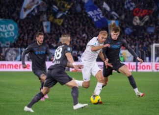 Наполи два пати водеше, но освои само бод на гостувањето кај Лацио (ВИДЕО)