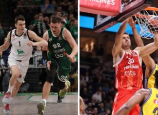 Димитријевиќ со Армани славеше кај Жалгирис, Црвена Звезда продолжи со победите