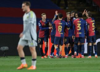 Барселона надмоќна над Бенфика за четвртфинале во Лигата на шампионите (ВИДЕО)